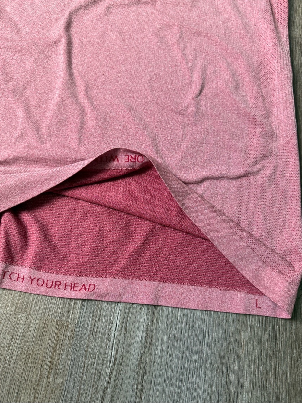 Lululemon Workout Tank Top Running Tank Breathable Vented Red Pink Size L - Picture 5 of 8